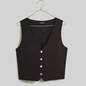 Madewell Katrina Crop Vest Top in Softdrape